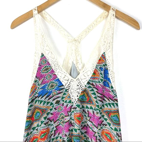 Lovers + Friends | Colorful Dress Lace Details Small - Picture 3 of 8